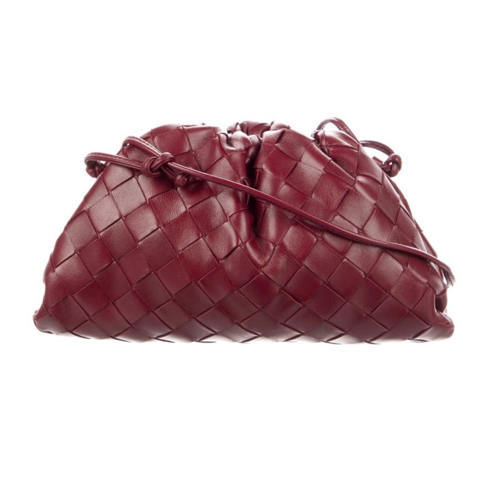 Bottega Veneta Red Crossbody Bag with Intrecciato Design